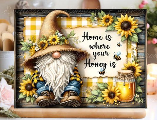 HONEY GNOME RECTANGLE CUTTING BOARD