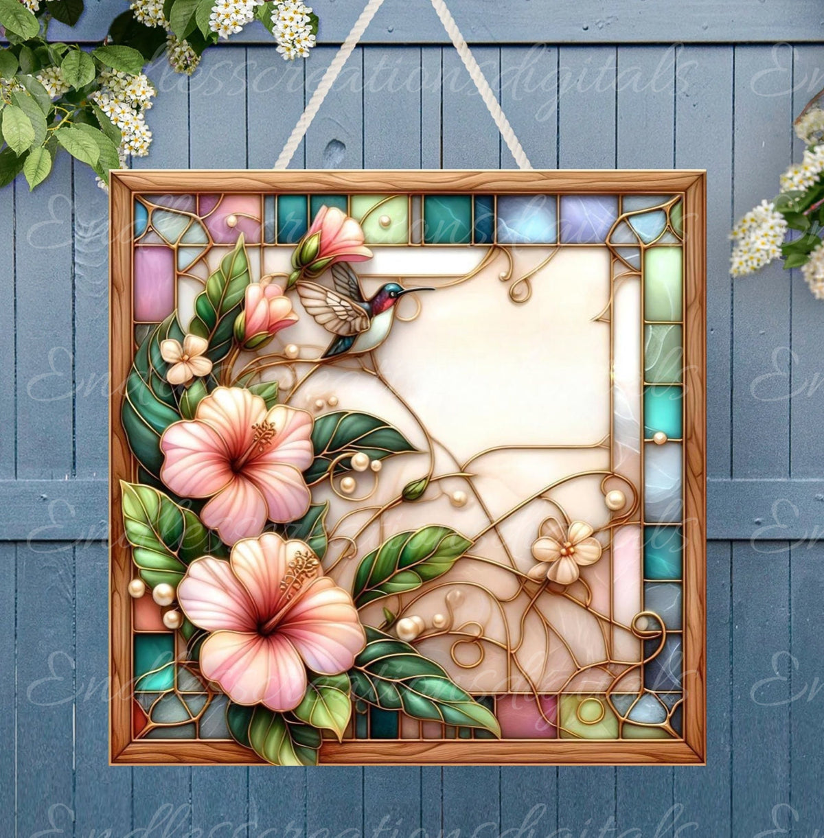 WELCOME SQUARE DOOR hanger, wreath sign png, square cutting board for sublimation high resolution, 2 files 1 add your own text