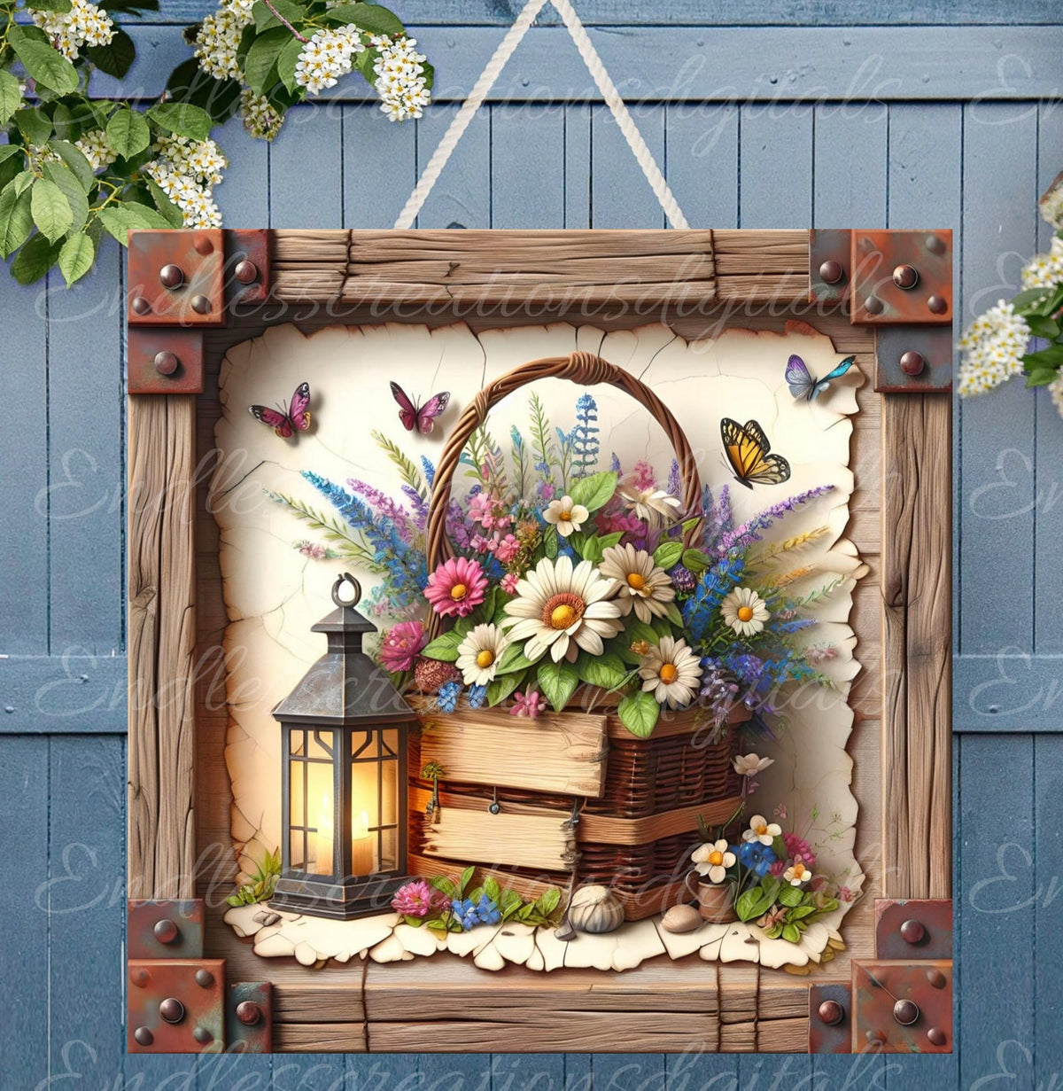 WELCOME SQUARE DOOR hanger, wreath sign png, for sublimation high resolution, 2 files, 1 add your own text