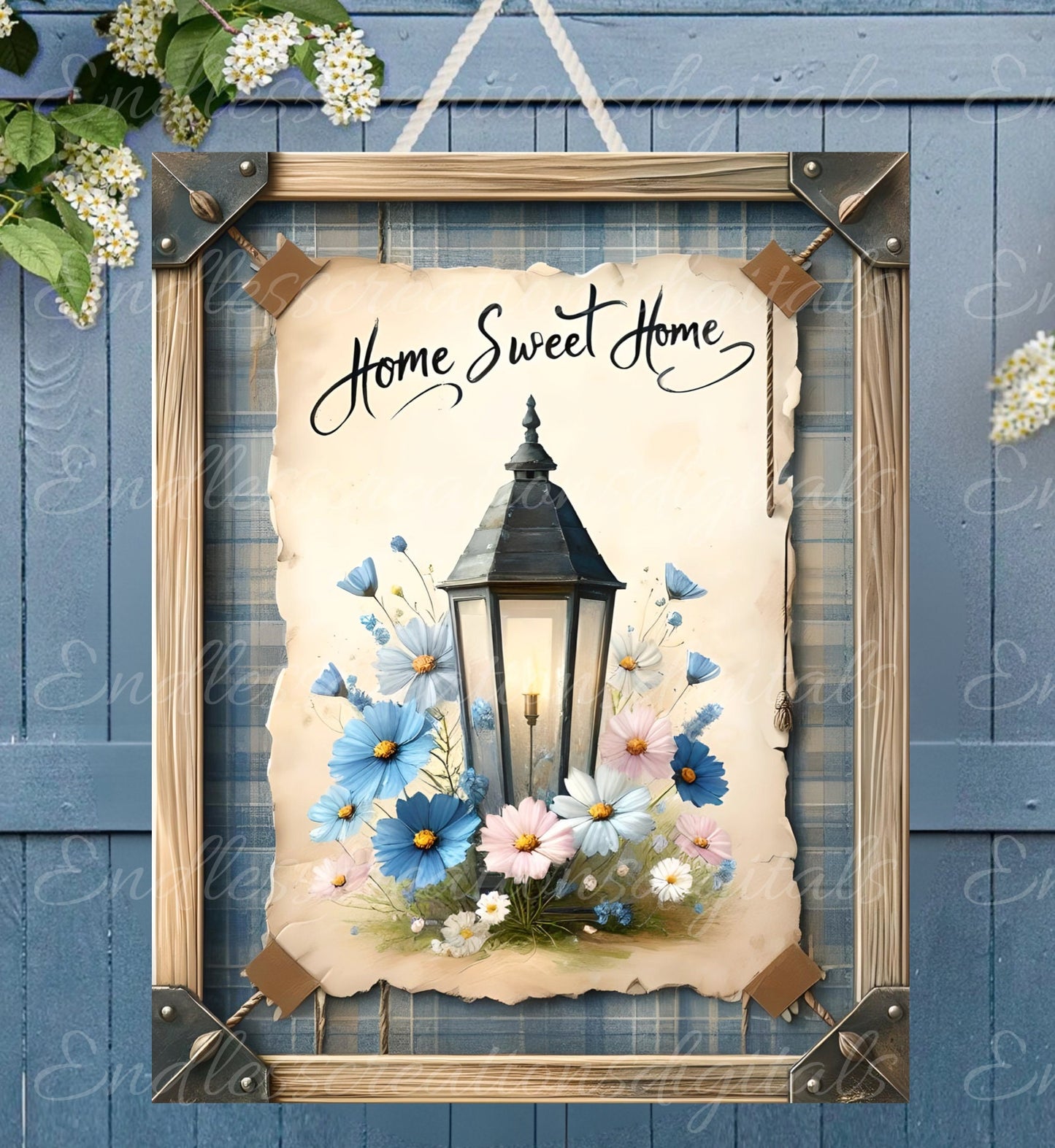 HOME SWEET HOME Door hanger 8 x 10, wreath sign png, cutting board etc. for sublimation high resolution