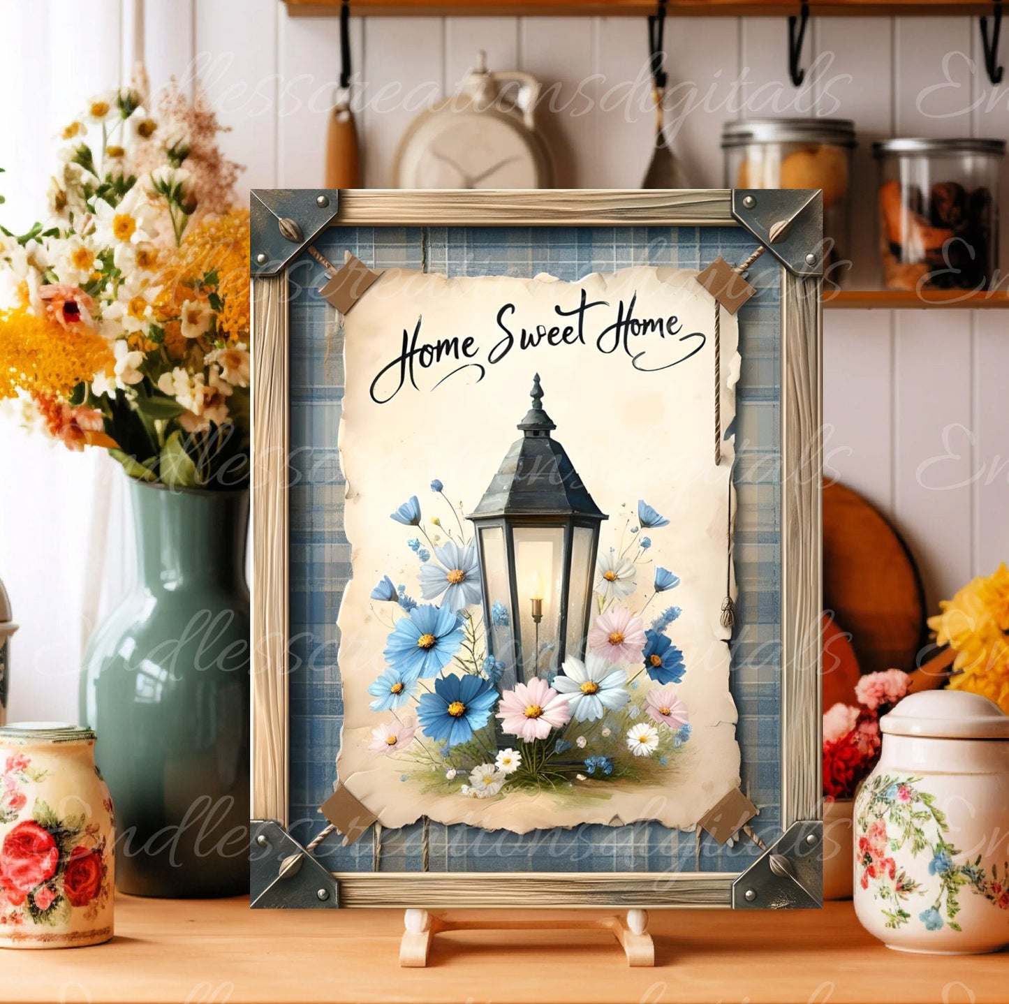 HOME SWEET HOME Door hanger 8 x 10, wreath sign png, cutting board etc. for sublimation high resolution