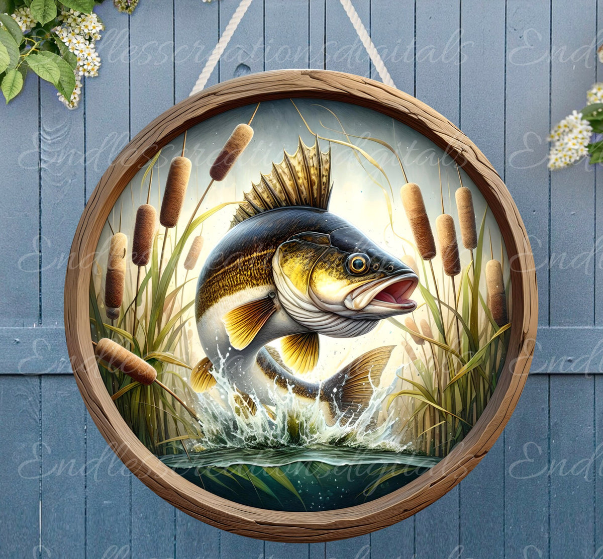 WALLEYE FISH ROUND