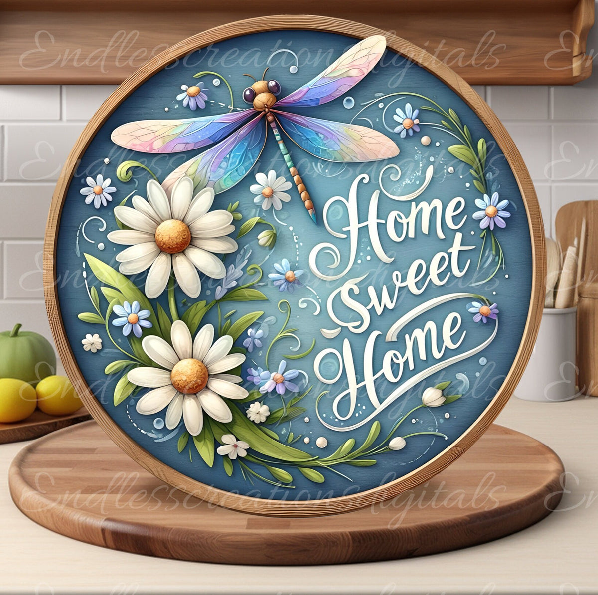 DRAGONFLY DOOR HANGER, wreath sign png, for sublimation high resolution,
