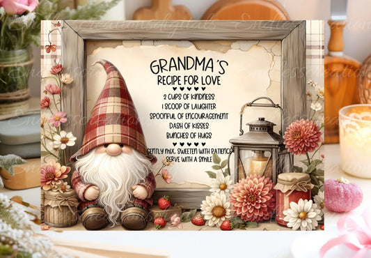 GRANDMAS RECIPE RECTANGLE