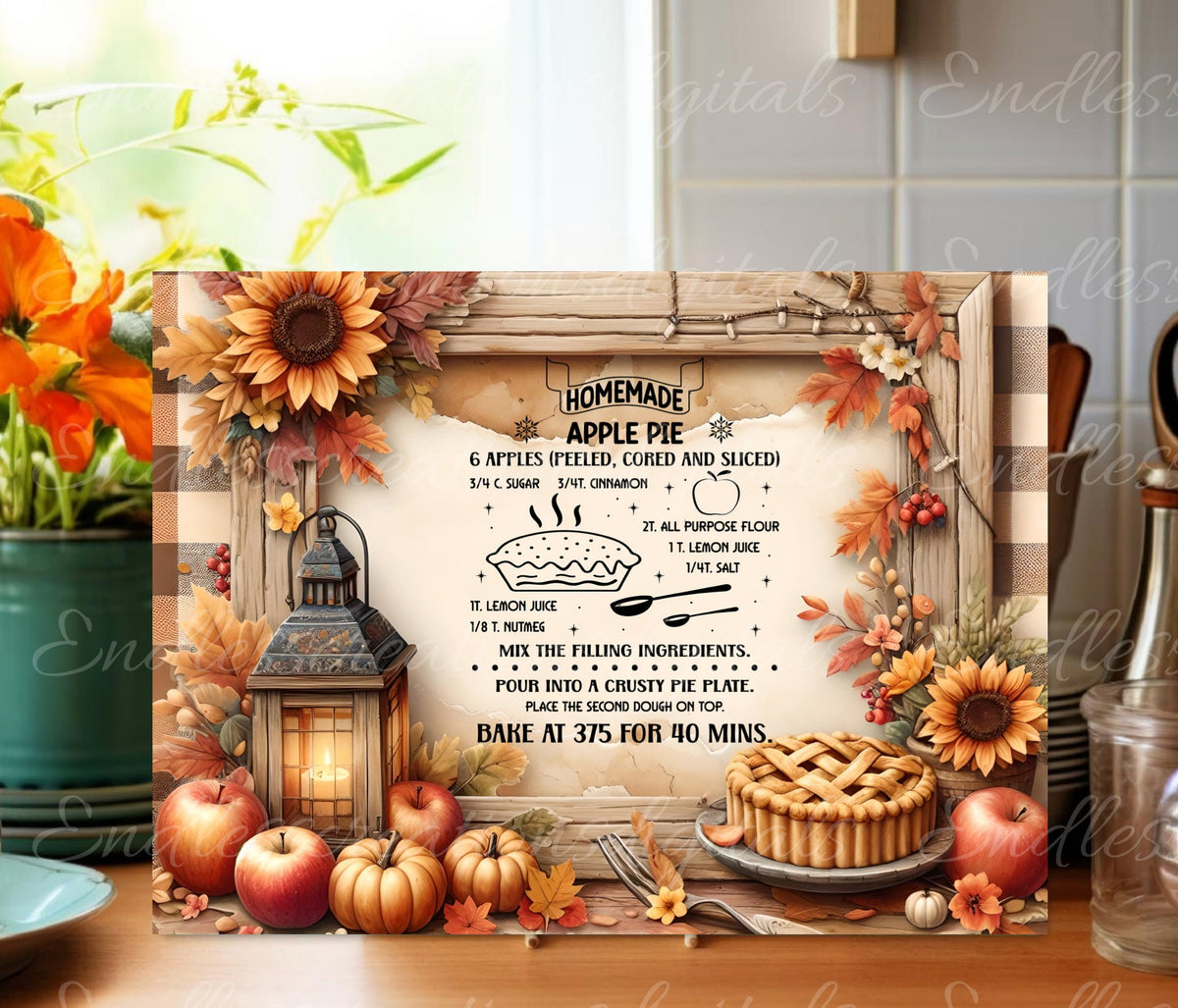 APPLE PIE CUTTING RECTANGLE