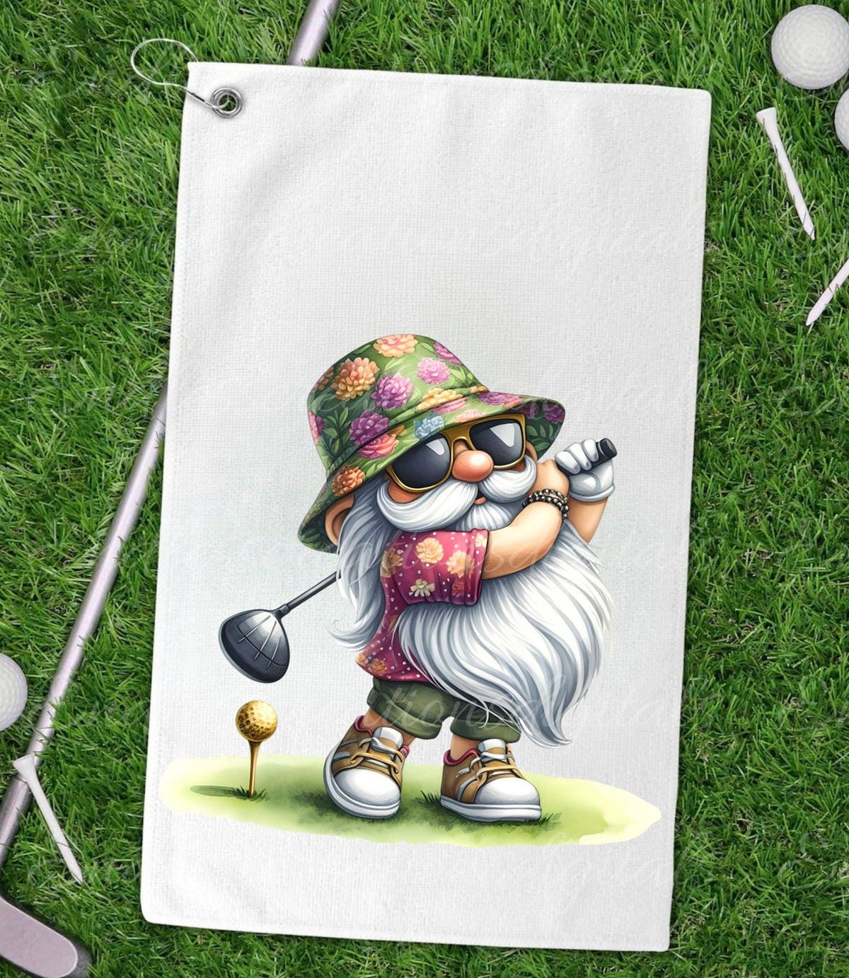 GOLFER GNOMES sublimation png, transparent  for sublimation high resolution, 5 files, 1 file add your own text