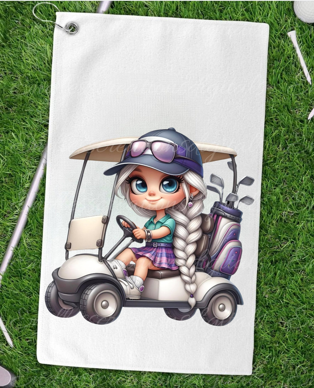 GIRL GOLFER GNOMES sublimation png, transparent  for sublimation high resolution, 5 files,