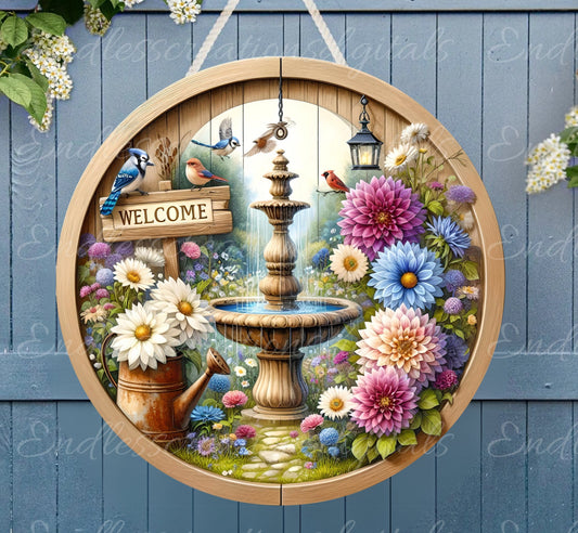 WELCOME SUMMER FLORAL ROUND