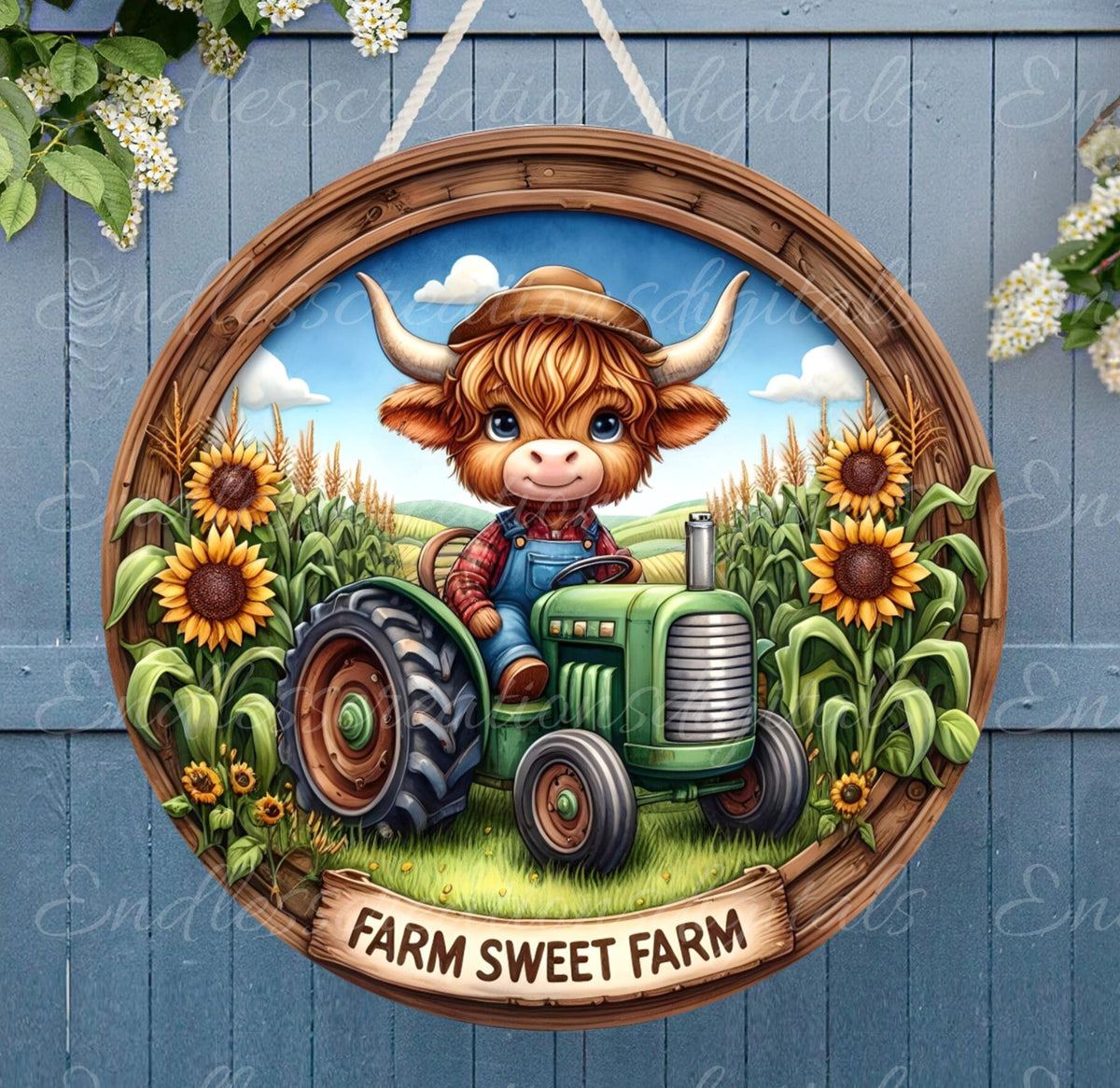 WELCOME DOOR HANGER, wreath sign png, for sublimation high resolution, 2 files for download, 1 add your own text!