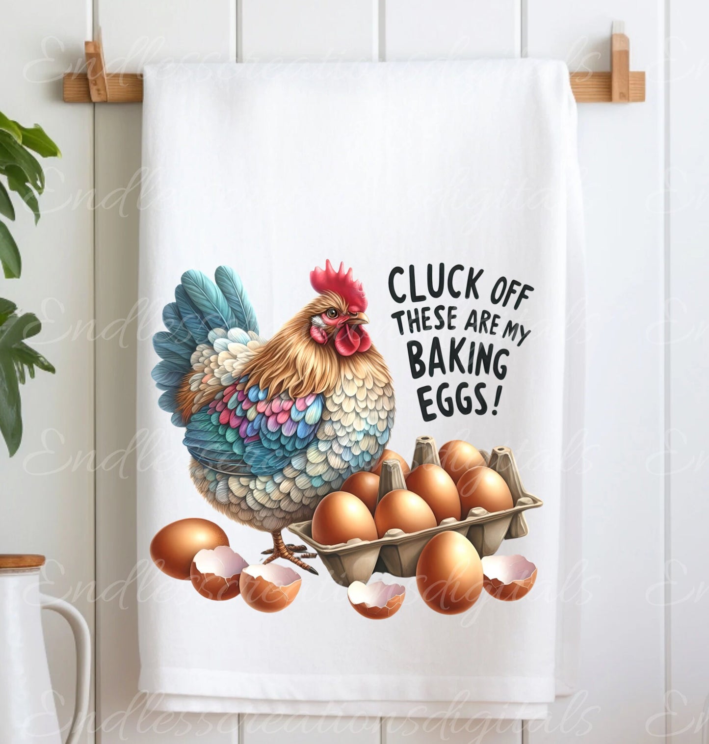 CHICKEN TEA TOWEL TRANSPARENCIES BUNDLE OF 5