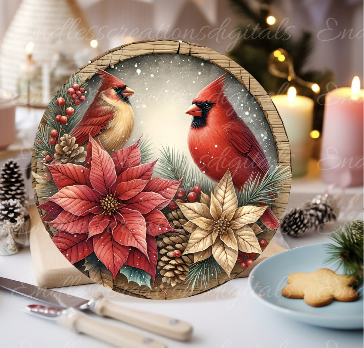 WINTER CARDINAL ROUND