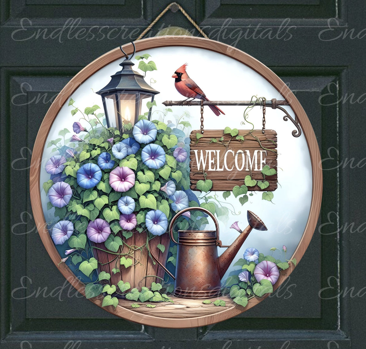 WELCOME DOOR HANGER, wreath sign, png, for sublimation high resolution 2 files for download, 1 add your own text