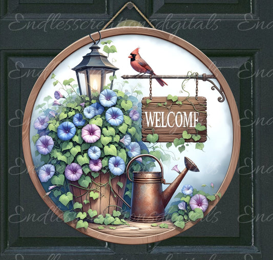 WELCOME DOOR HANGER, wreath sign, png, for sublimation high resolution 2 files for download, 1 add your own text