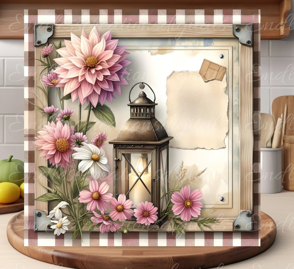 HOME SWEET HOME Door hanger 12 x 12, wreath sign png, cutting board etc. for sublimation high resolution 2 files for download, 1 blank