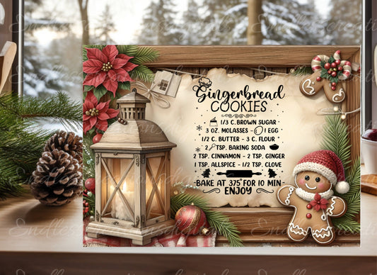 GINGERBREAD GNOME CHRISTMAS RECTANGLE