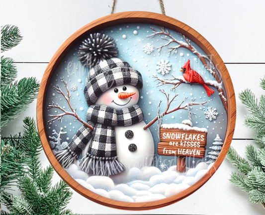 WINTER SNOWMAN SNOWFLAKES
