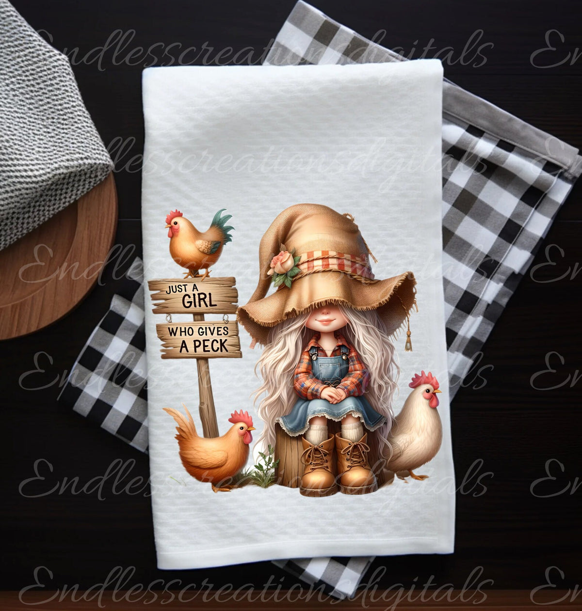 CHICKEN GIRL sublimation package of 5 high definition 300png, transparent add your own text, can be resized to use for pillows as well