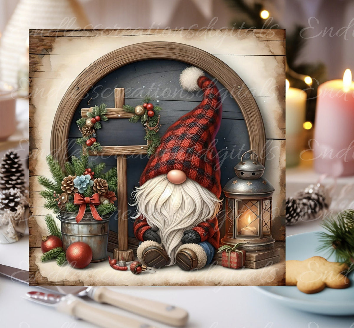 CHRISTMAS GNOME SQUARE