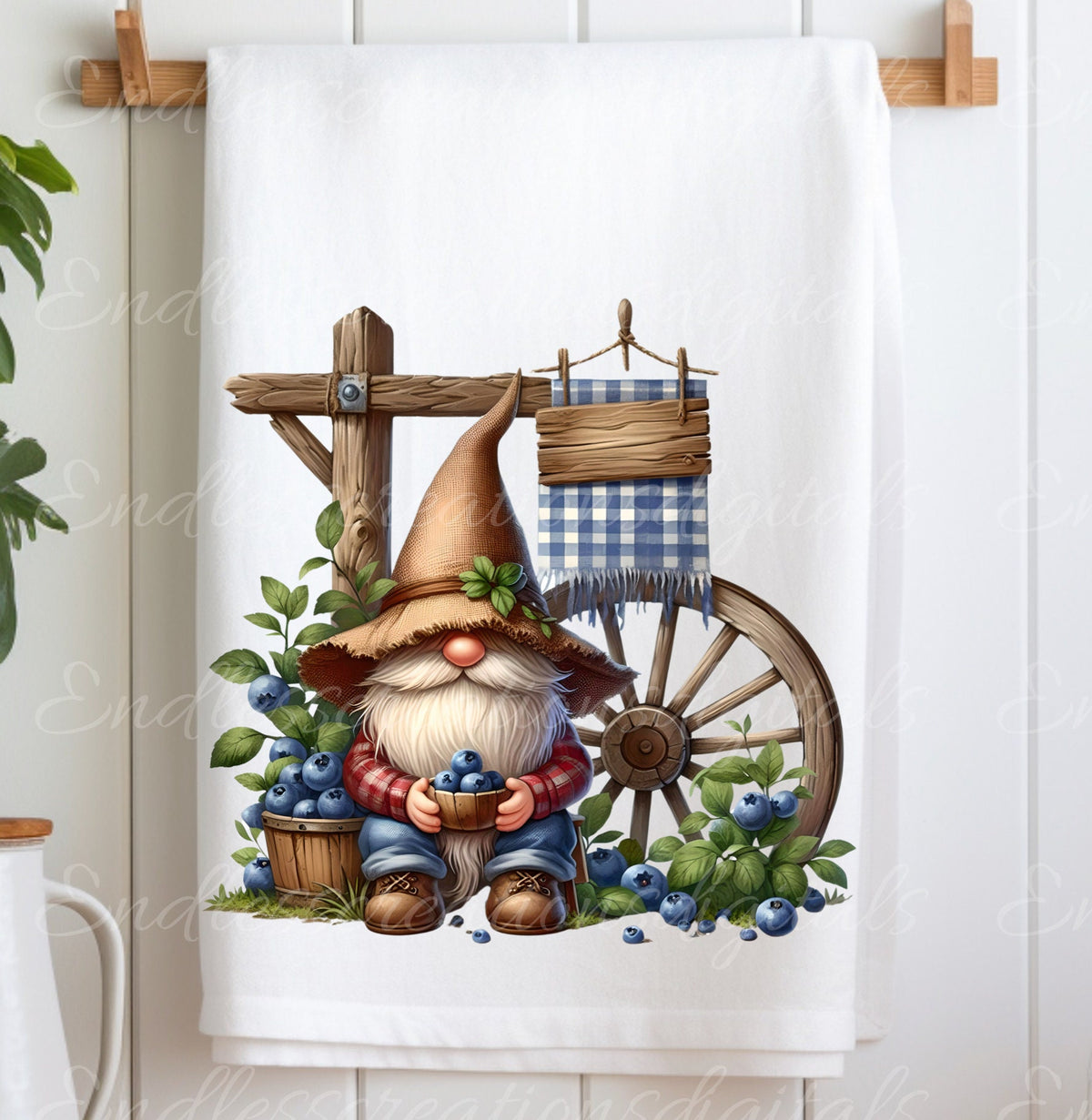 GNOME TEA TOWEL BUNDLE OF 5 TRANSPARENCIES
