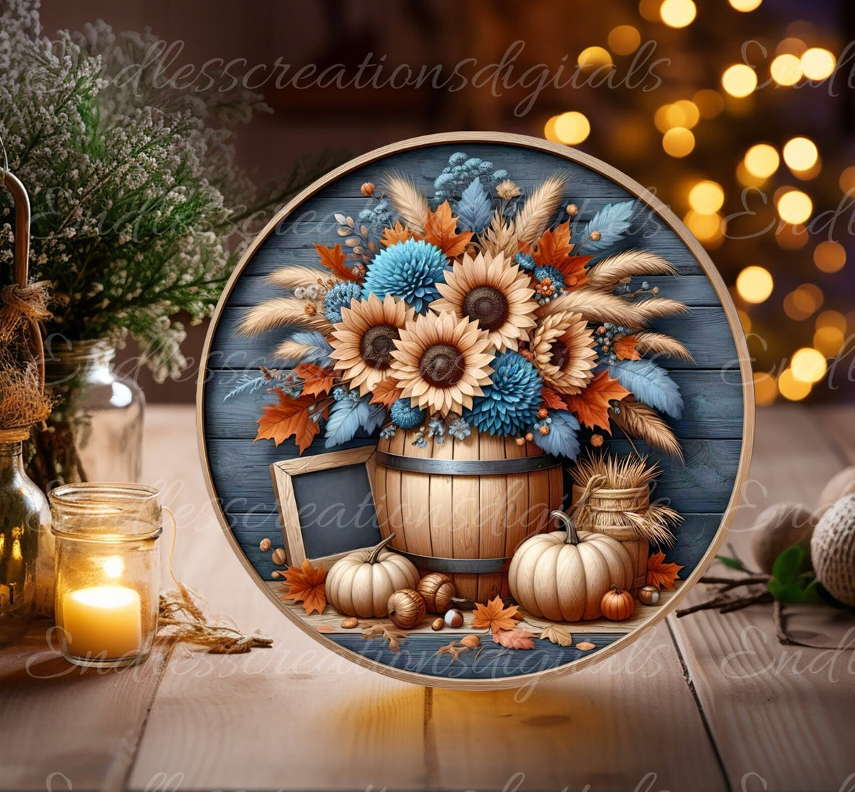ROUND FALL FLORAL