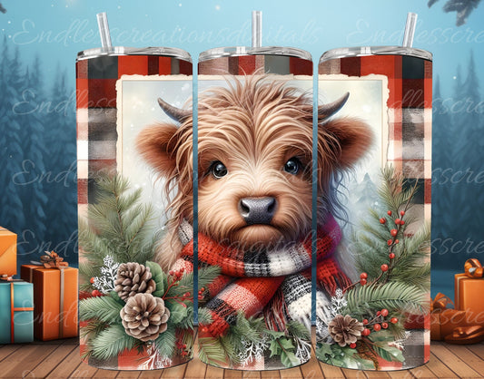 HIGHLAND COW TUMBLER sublimation design for 20 oz tumbler, high quality 300 Dpi