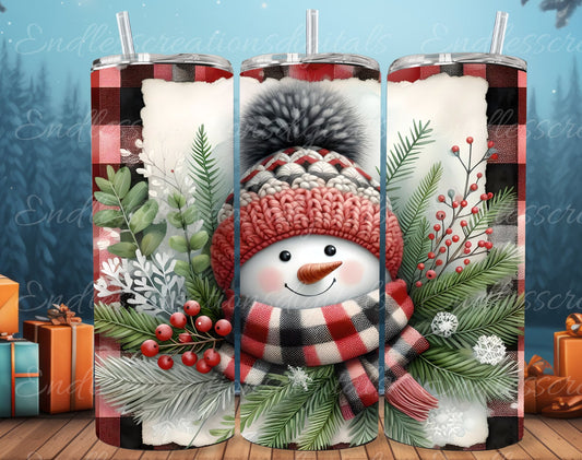 SNOWMAN TUMBLER WINTER