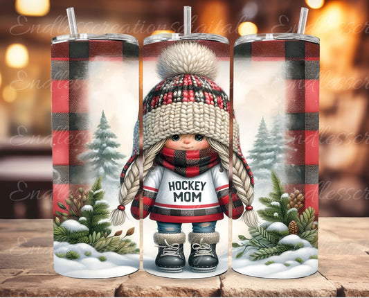 HOCKEY MOM TUMBLER DESIGN