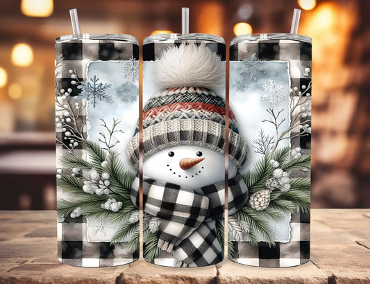 SNOWMAN TUMBLER WINTER