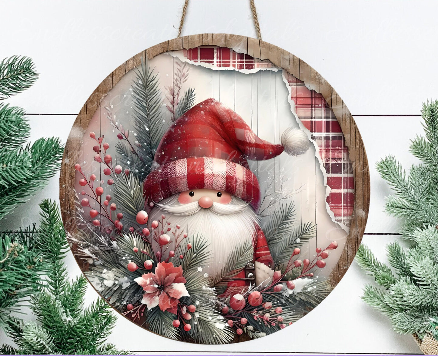 SANTA CHRISTMAS DOOR HANGER