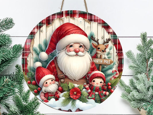 SANTA ELVES REINDEER CHRISTMAS