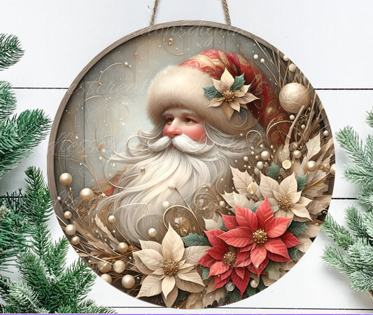 VINTAGE SANTA RED CHRISTMAS