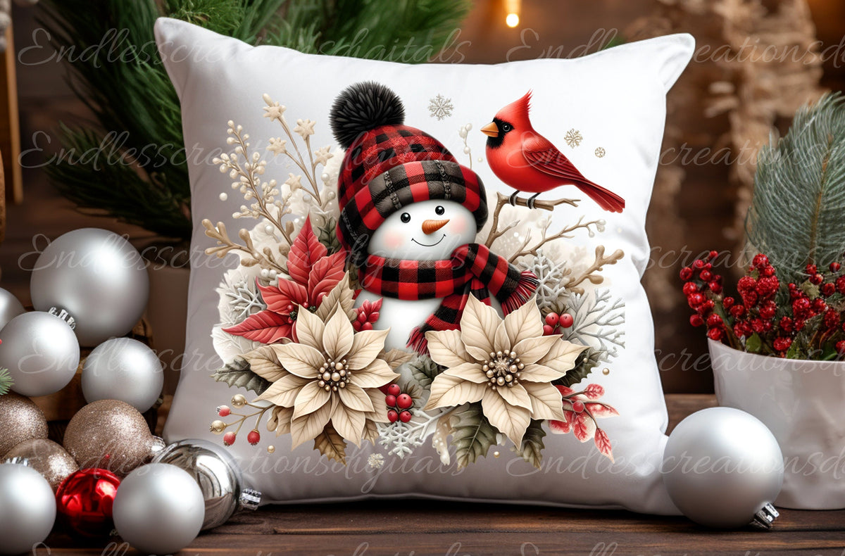 BUFFALO PLAID SNOWMAN WINTER TRANSPARENCY BUNDLE