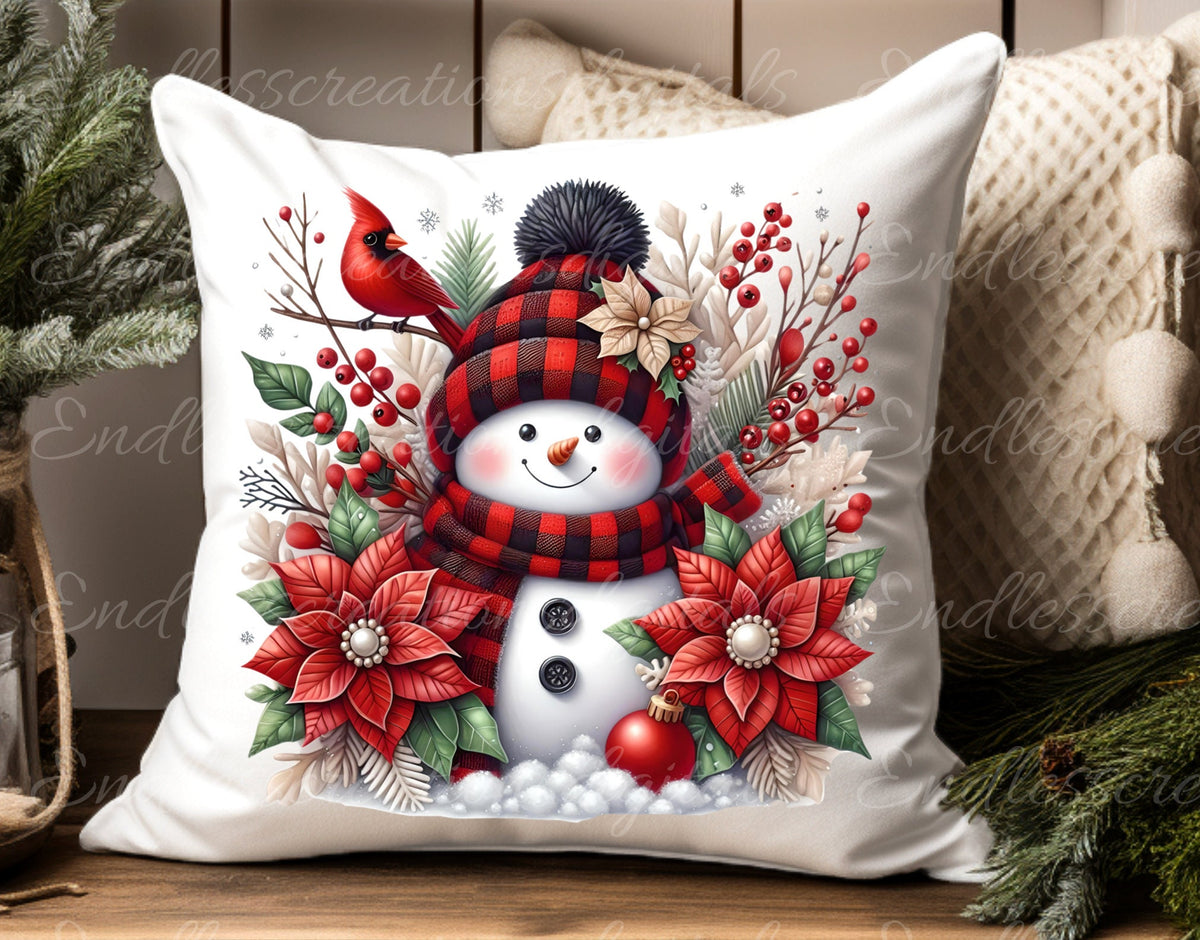 BUFFALO PLAID SNOWMAN WINTER TRANSPARENCY BUNDLE