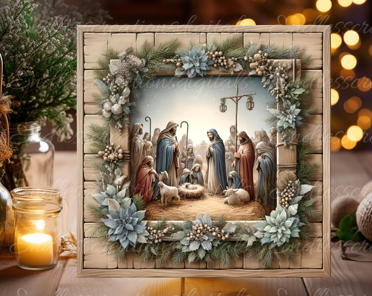 NATIVITY SQUARE CHRISTMAS