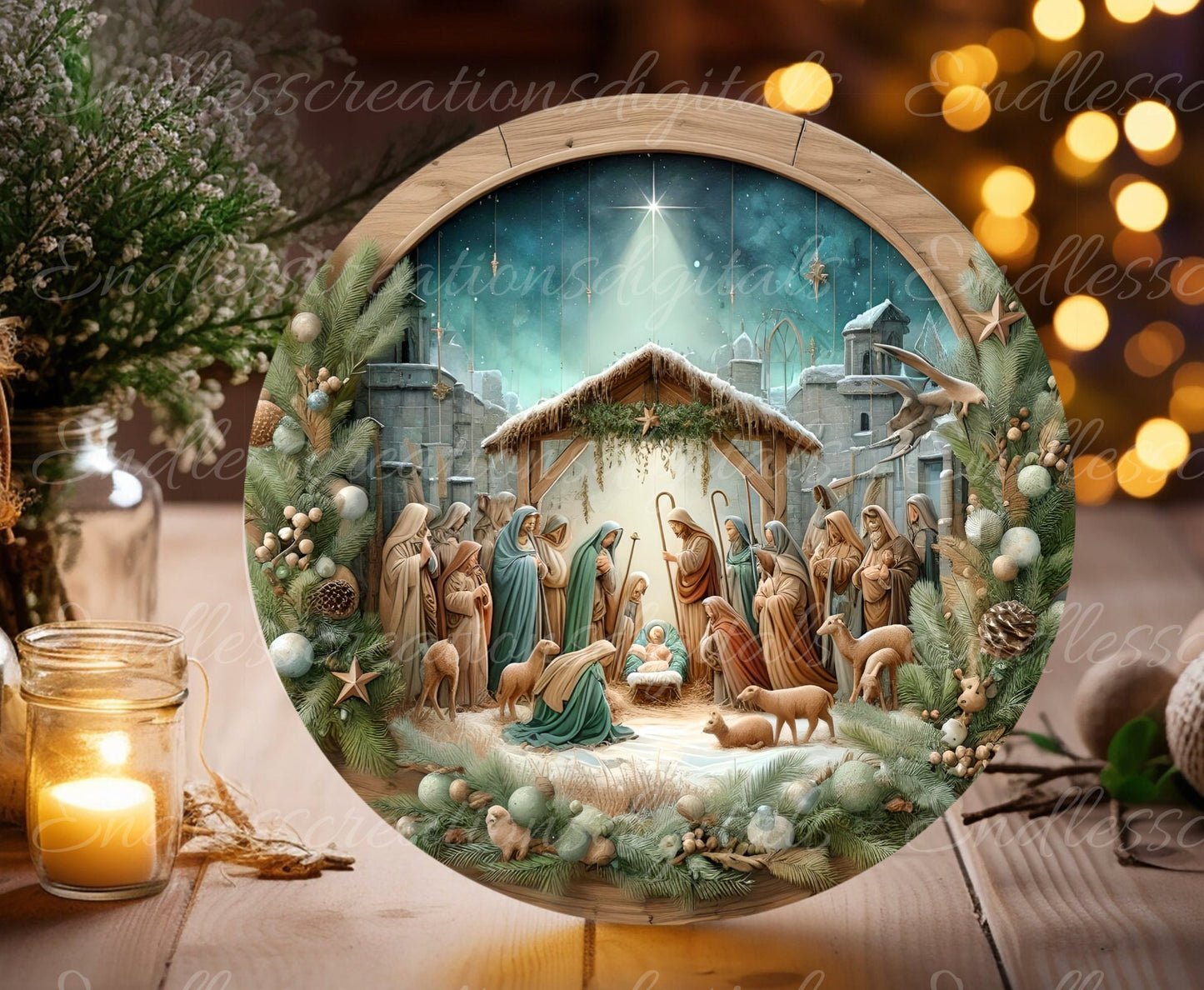 NATIVITY ROUND CHRISTMAS