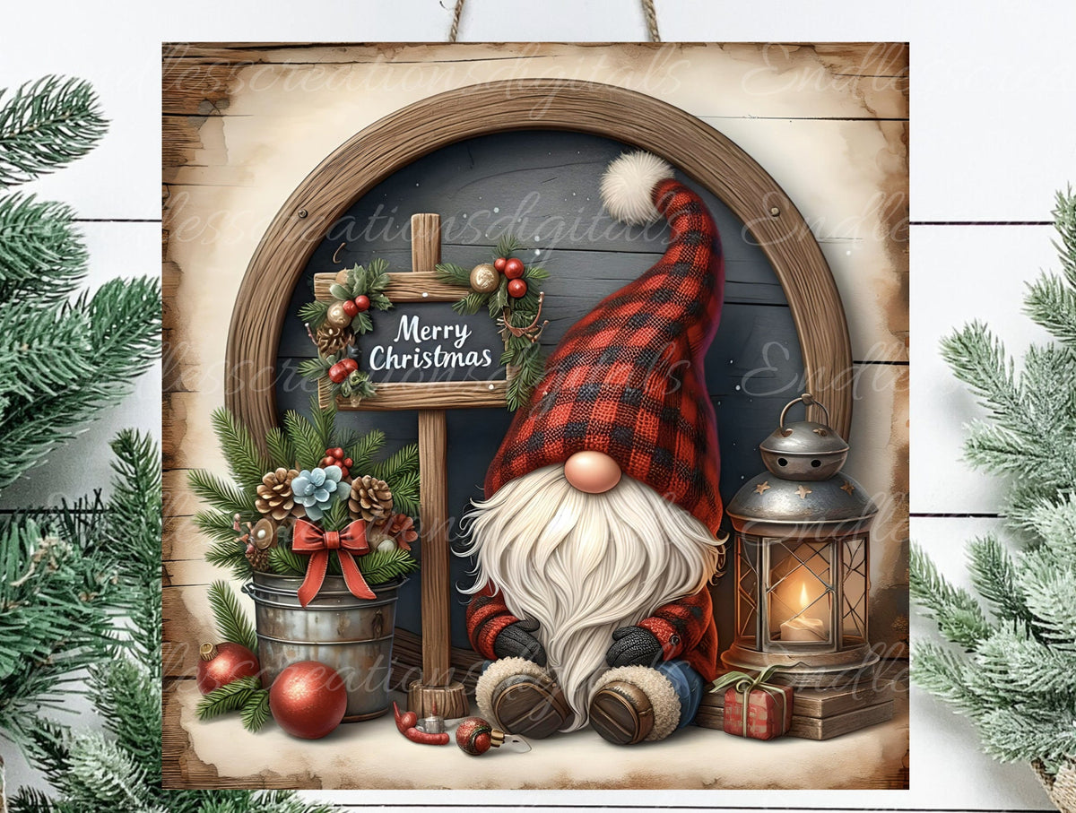 CHRISTMAS GNOME SQUARE