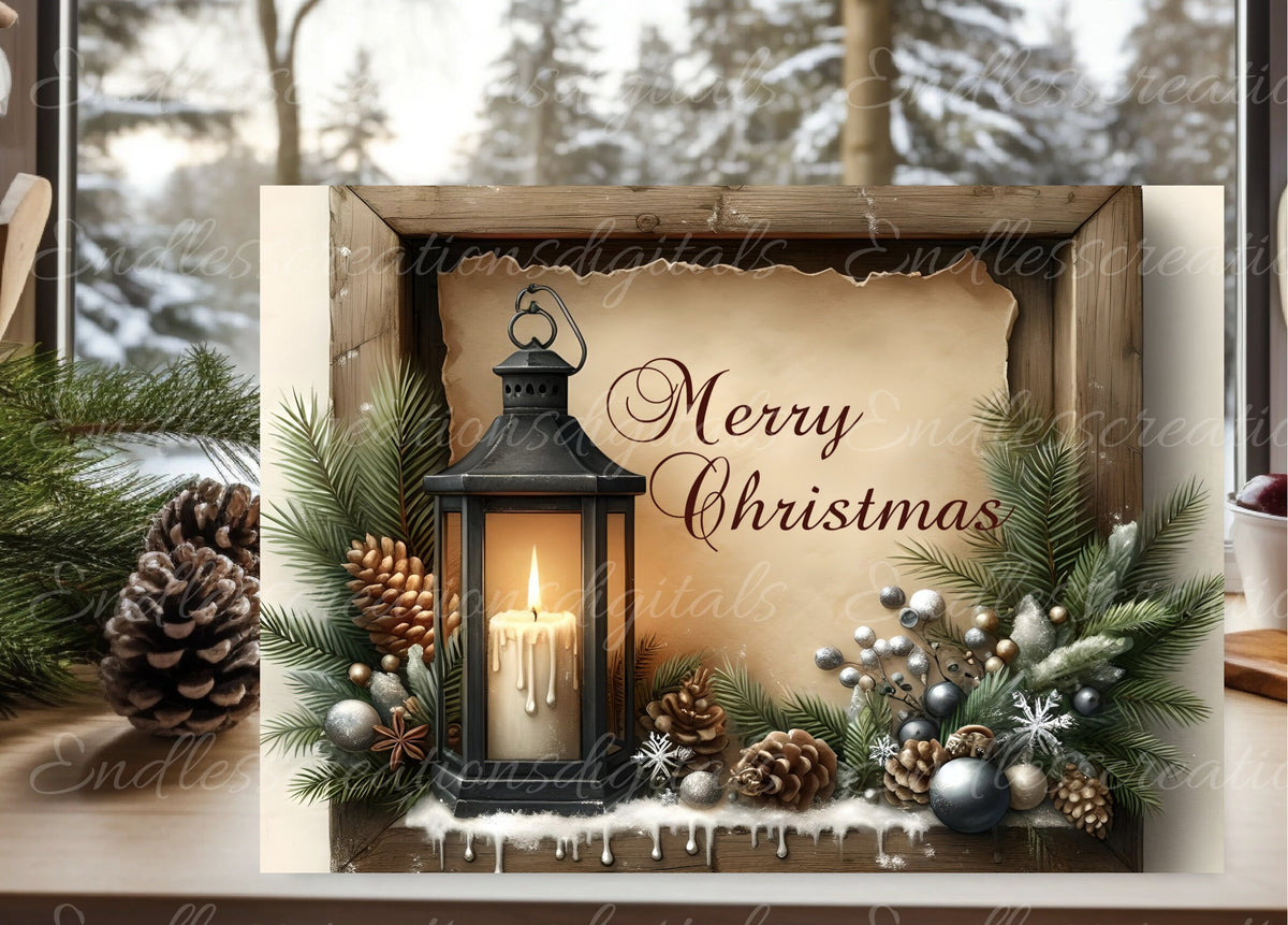 CHRISTMAS LANTERN RECTANGLE/TINS