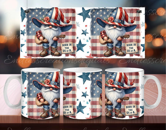 PATRIOTIC MUG WRAP, for sublimation high resolution, 300 dpi, 2 files for download, 11 and 15oz