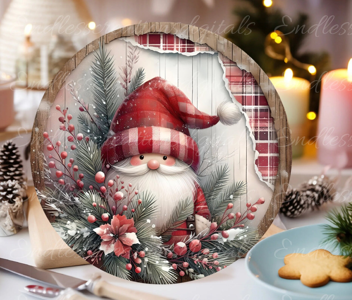 SANTA CHRISTMAS DOOR HANGER