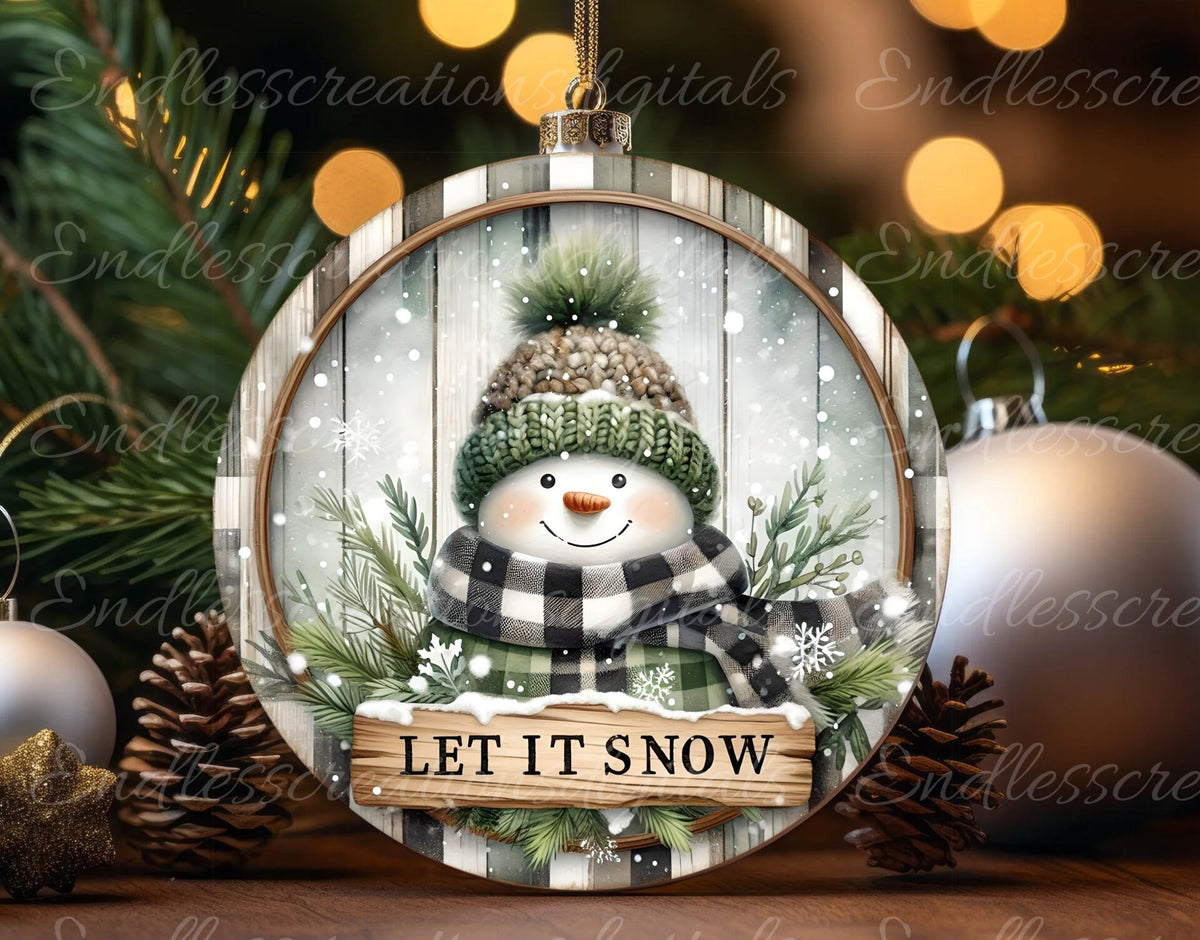 RUSTIC LET IT SNOW WINTER ROUND