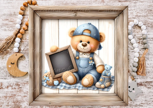 BABY'S ROOM BIRTH square announcement , wreath sign png, for sublimation high resolution,  1 add your own text file for download