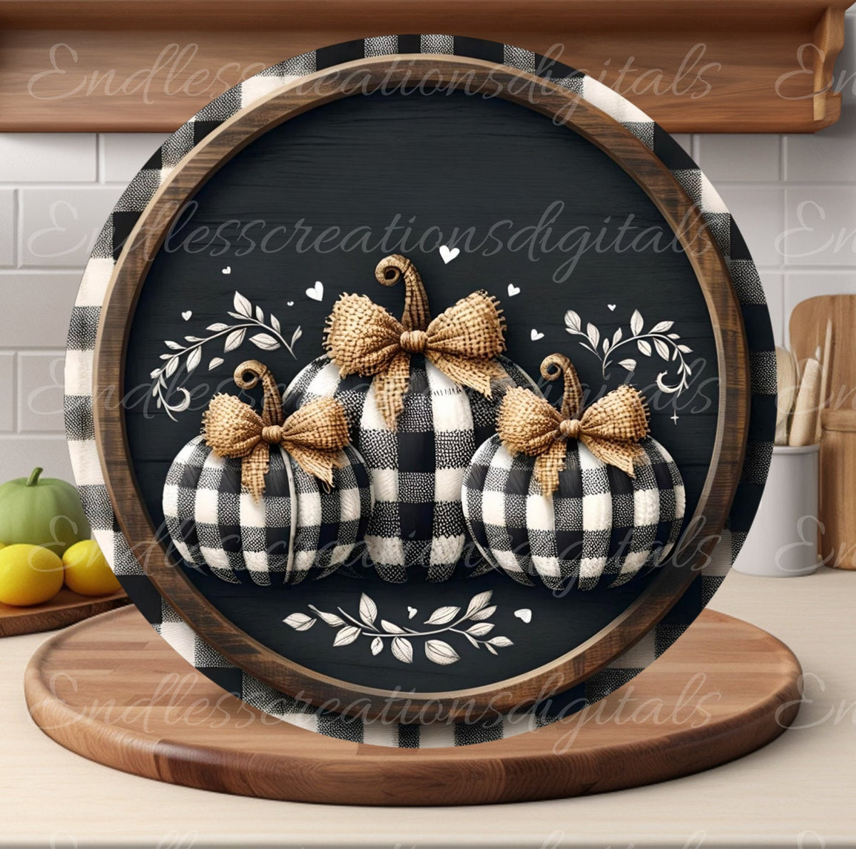 FALL PUMPKINS DOOR ROUND
