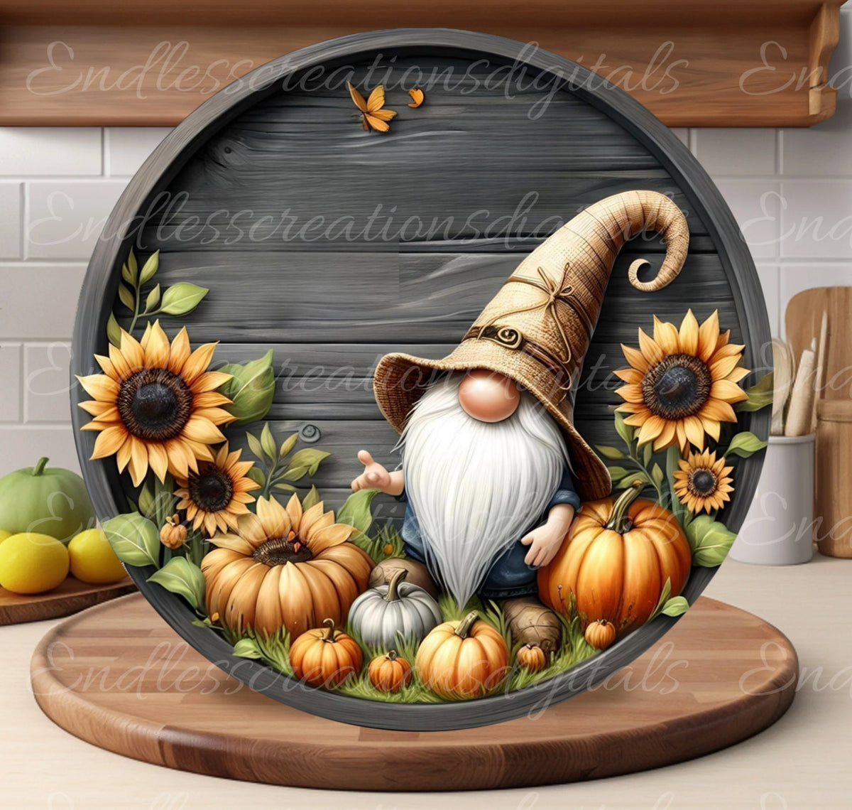 WELCOME FALL SUNFLOWER GNOME