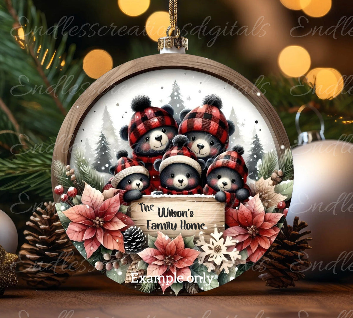 BEAR FAMILY WINTER ROUND