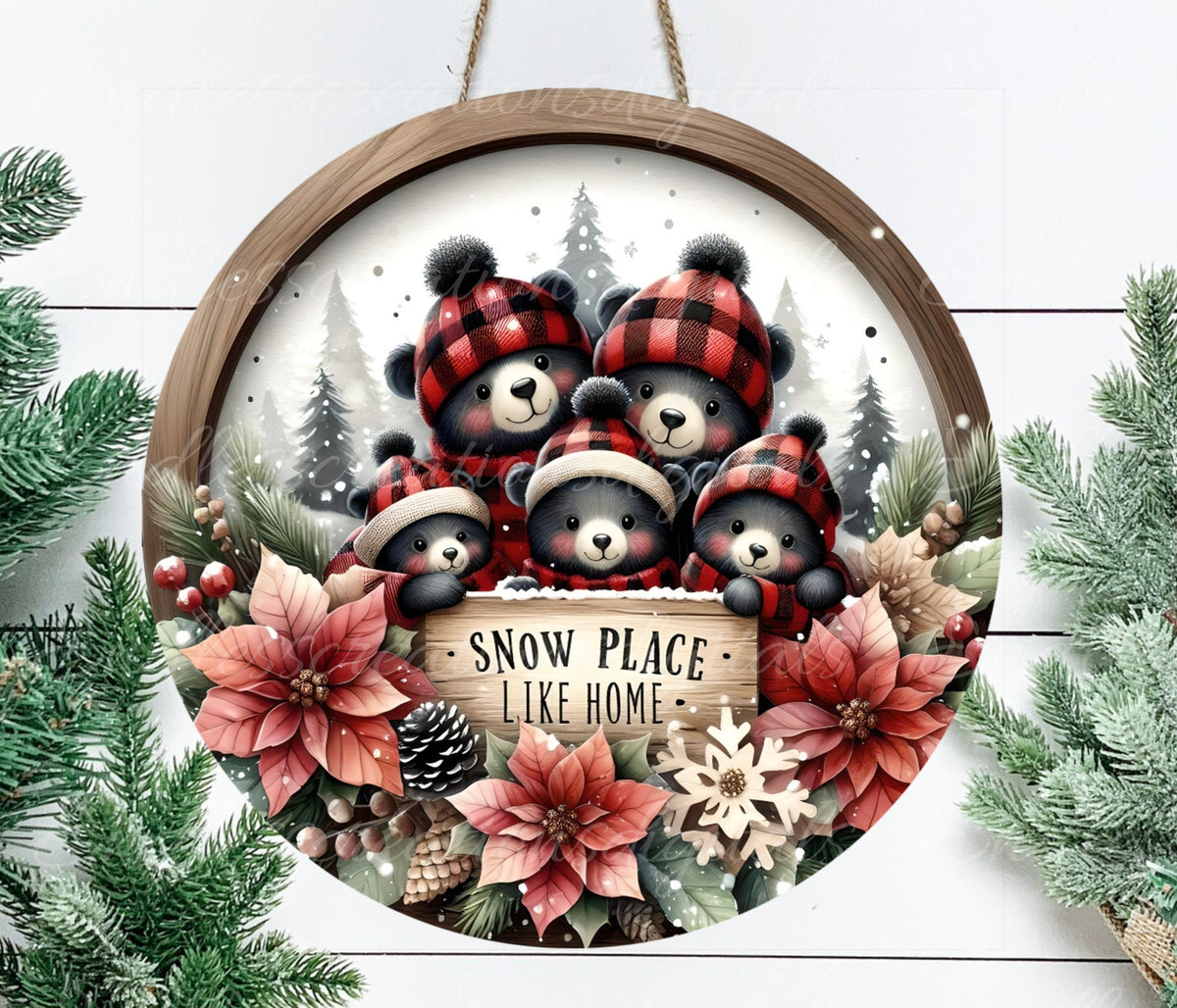 BEAR FAMILY WINTER ROUND