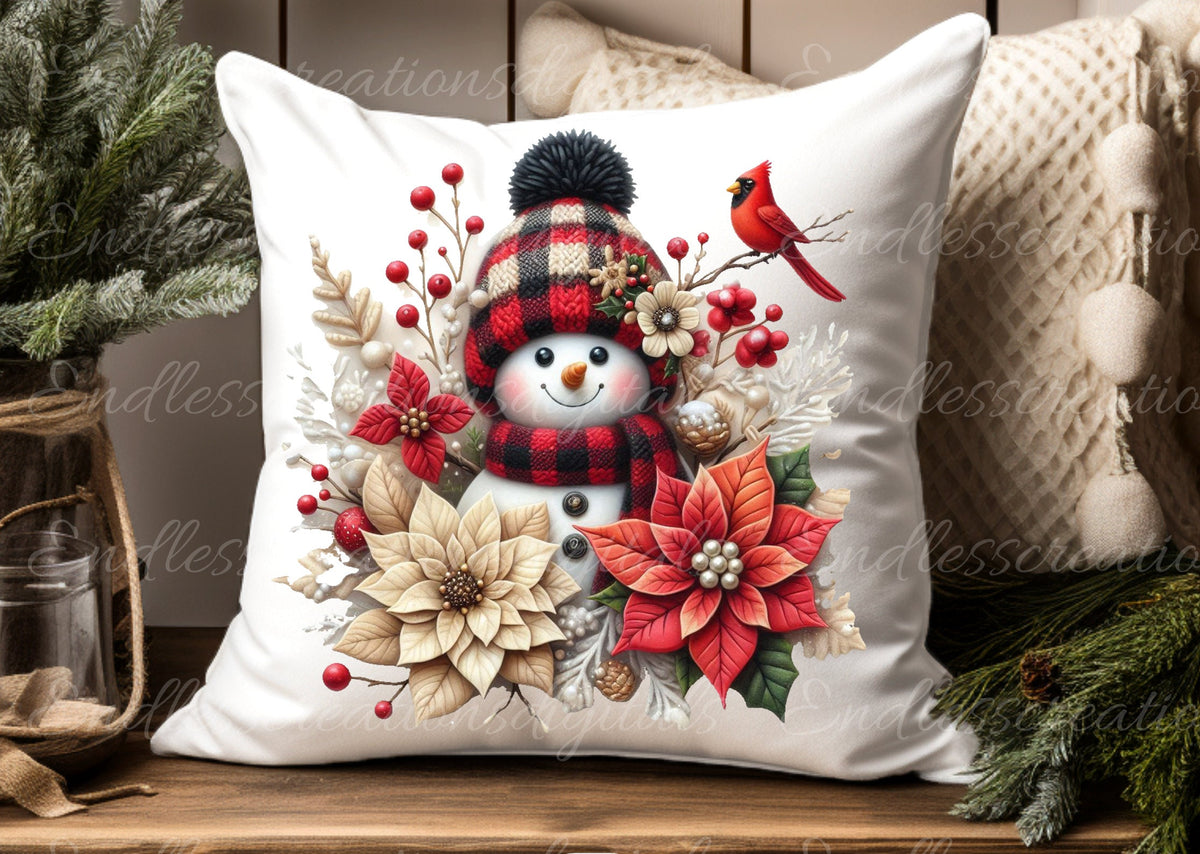 BUFFALO PLAID SNOWMAN WINTER TRANSPARENCY BUNDLE