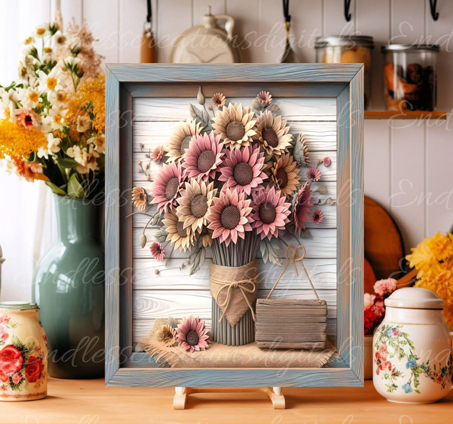 FALL SUNFLOWER WELCOME 8 x 10  Door hanger, wreath sign, for sublimation high resolution 2 files, 1 add your own text