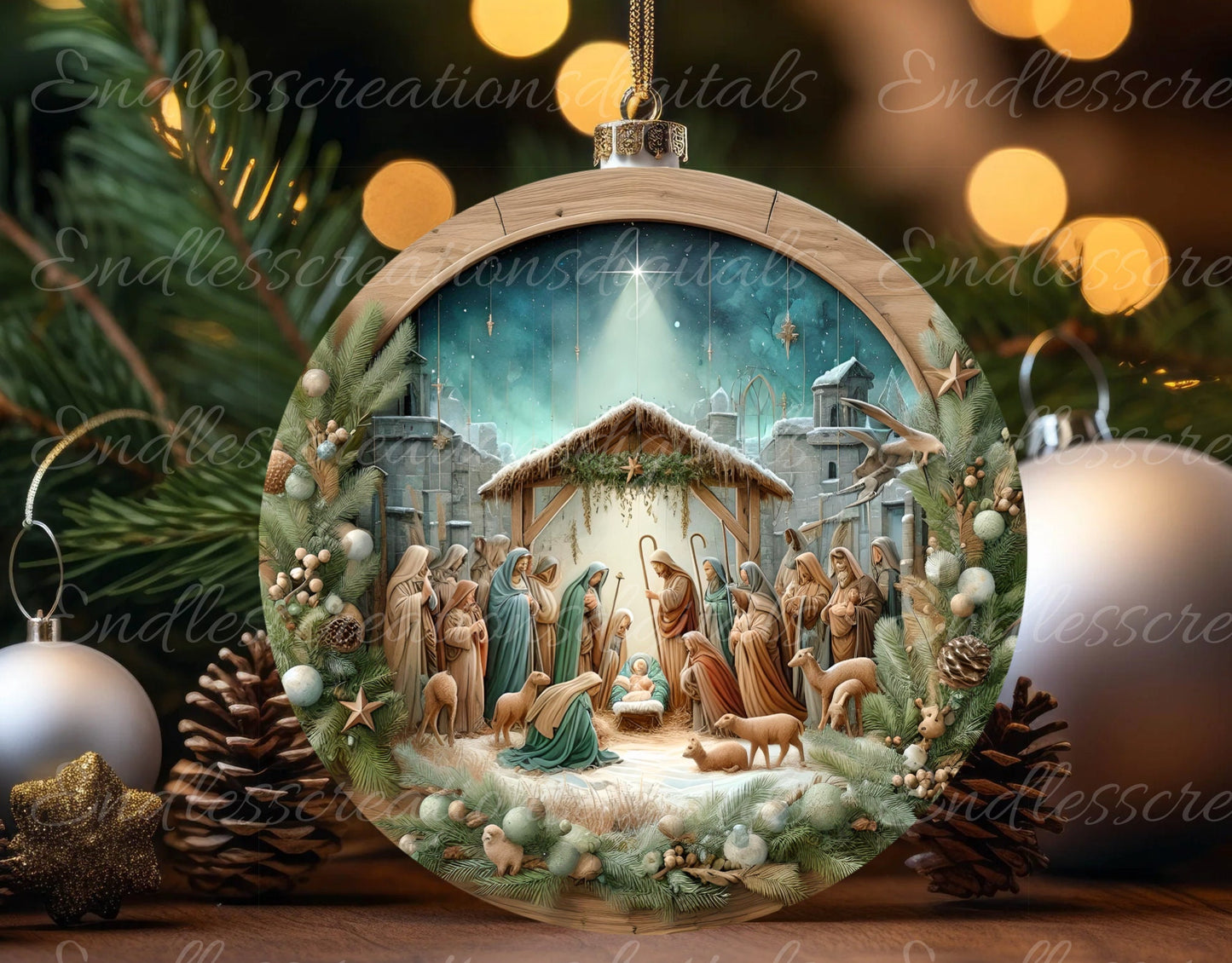 NATIVITY ROUND CHRISTMAS