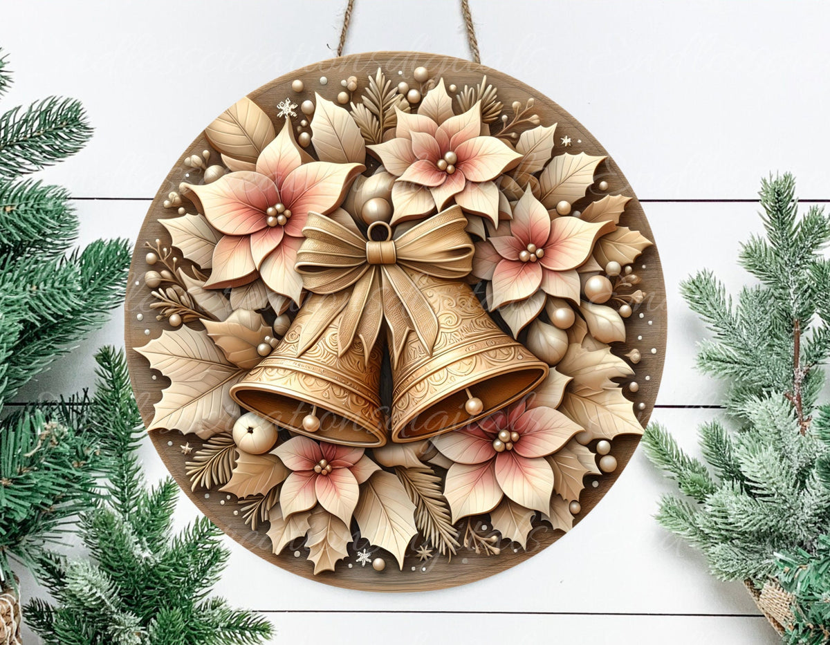 PINK GOLD WINTER BELLS ROUND