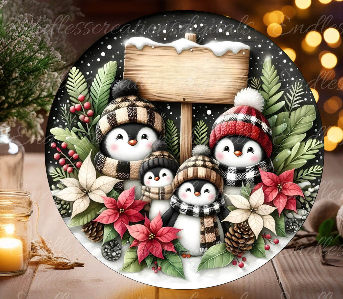 WINTER PENGUINS ROUND